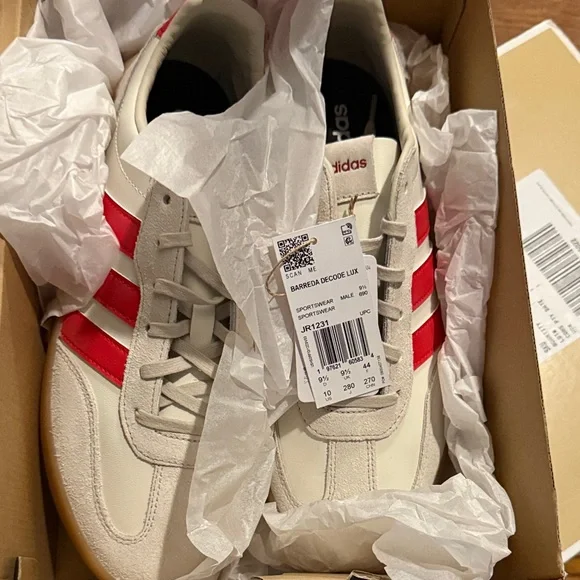 Adidas Men's Sneakers in White and Red - Picture 2 of 4